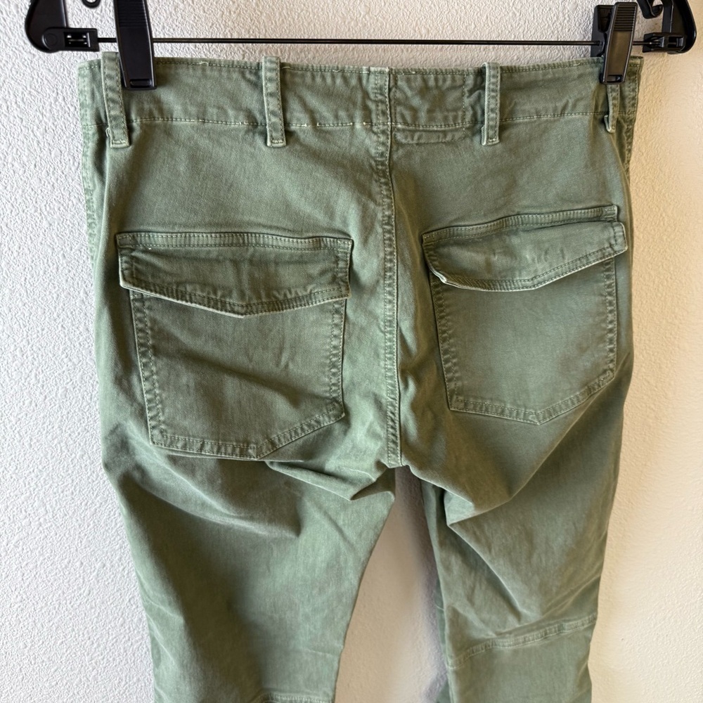Nili Lotan Cropped Military Pants Camo Green Twill Utilitarian Casual Women’s 0 - Picture 7 of 12